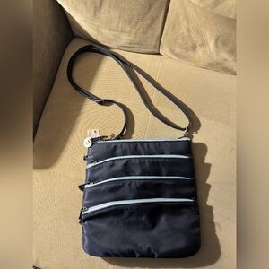 Travelon Expandable 4 Compartment Crossbody with LED Light